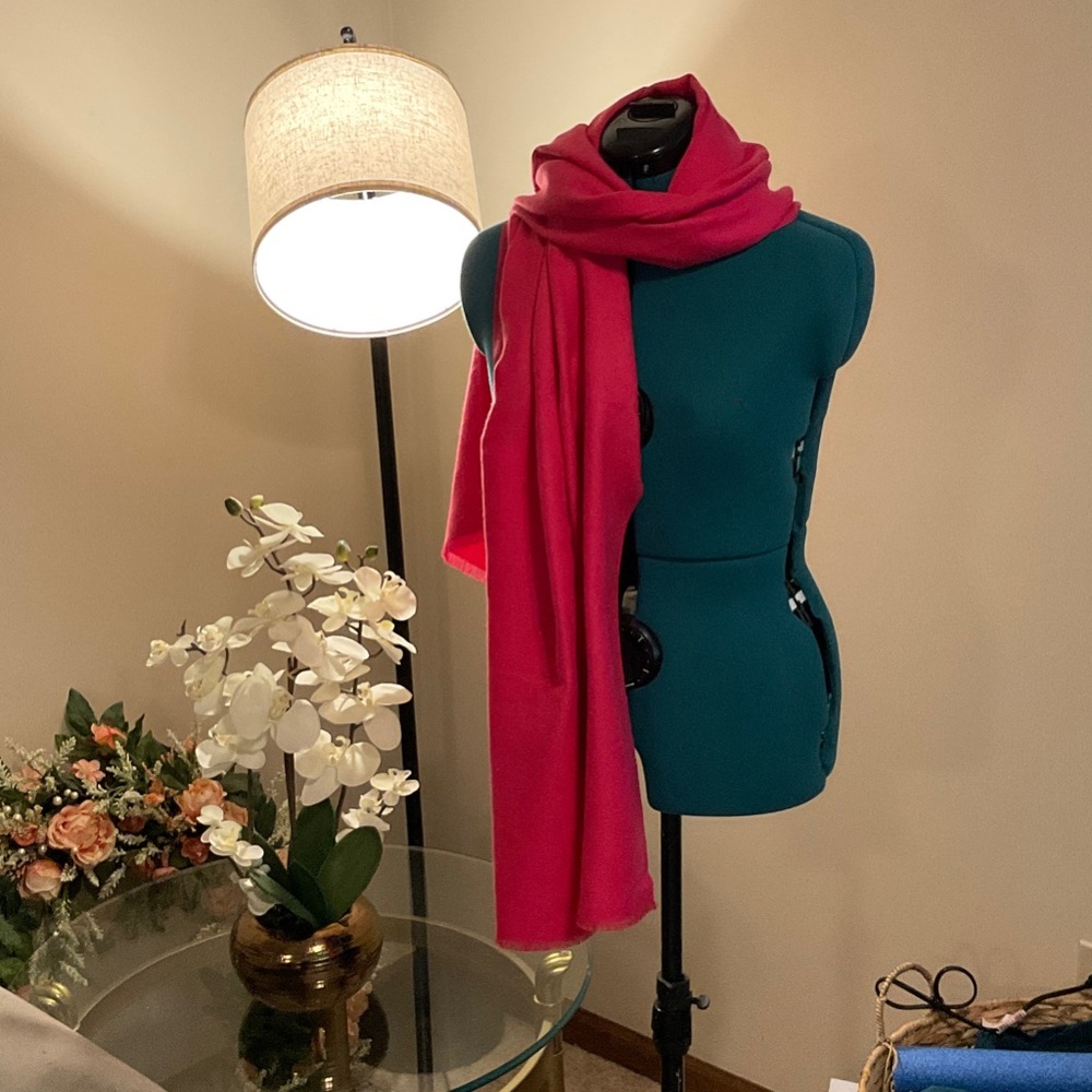Elegant pink scarf